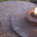 Beautiful backyard fire pit