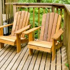 Adirondacks on a Deck in the Forest