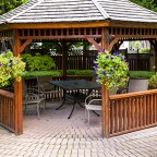Gazebo in garden