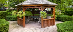 Gazebo in garden