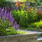 Garden with stone landscaping